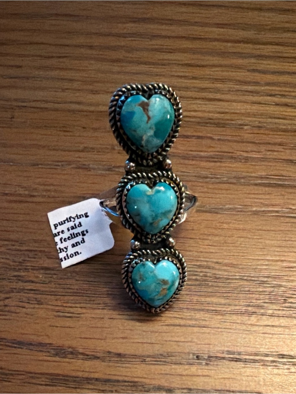 Mojave Turquoise Ring Size 10 Sterling Silver Plated